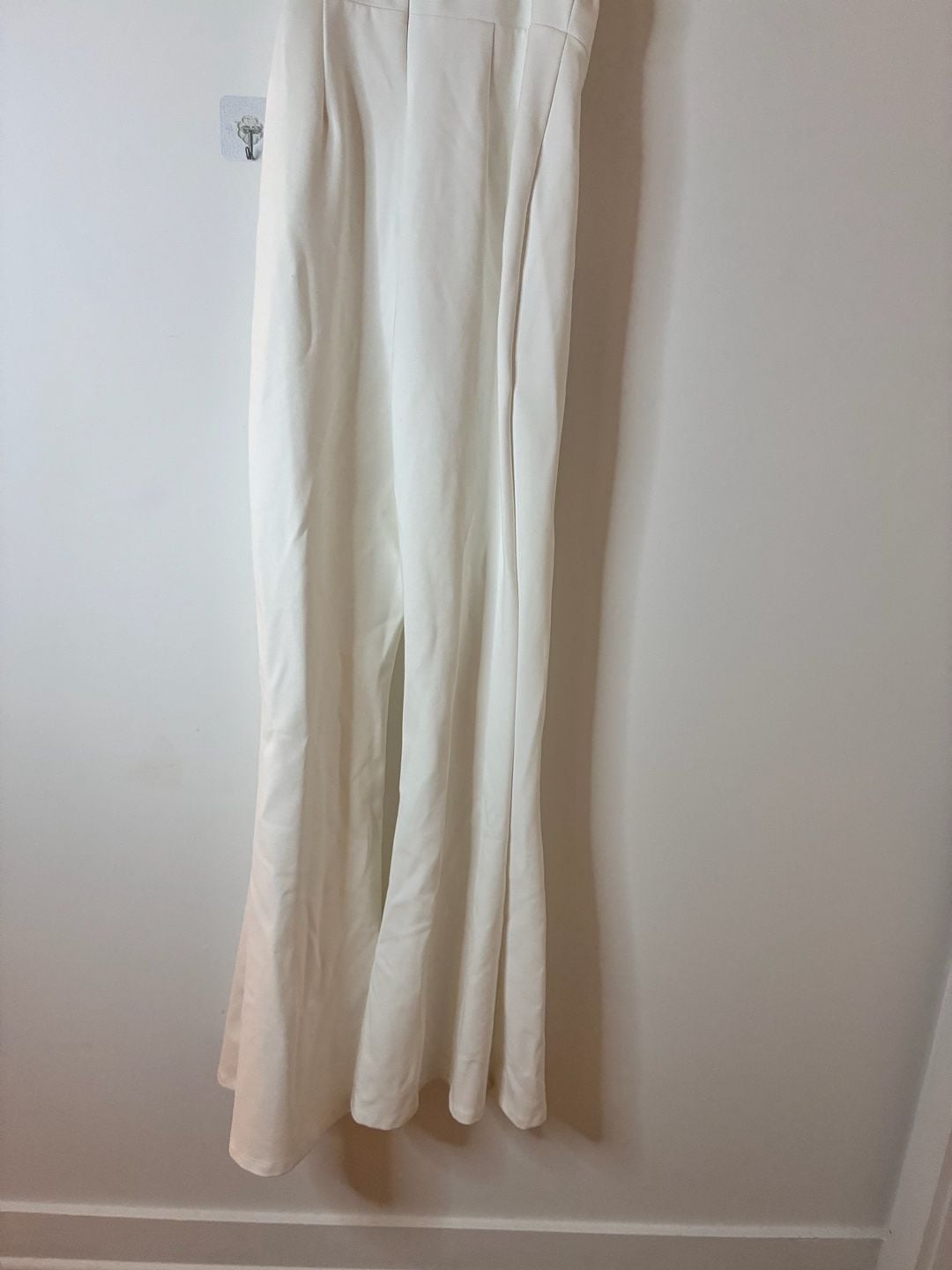 Fashion Nova Dreaming In Ruffles White Corset Jumpsuit M 3