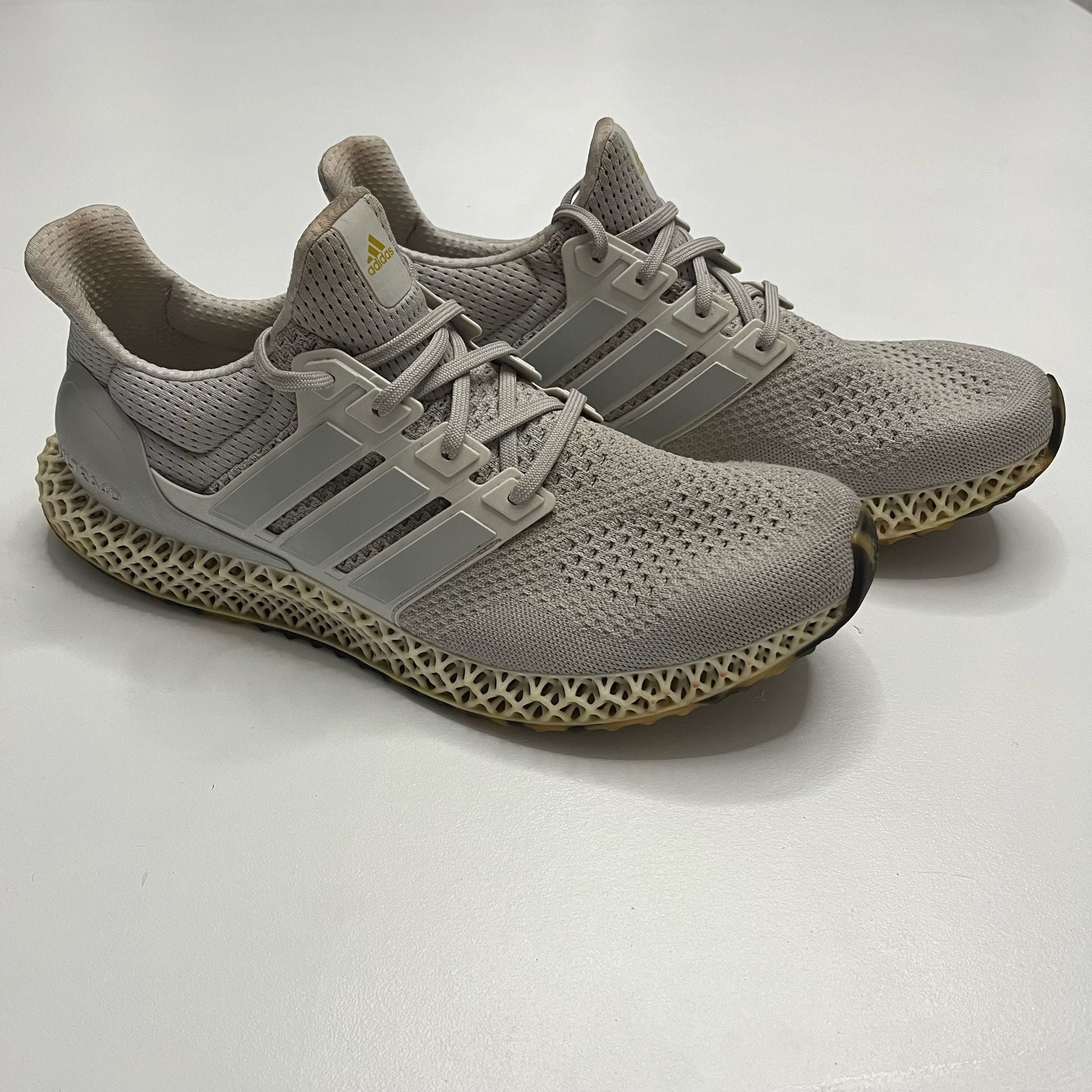 Adidas Ultra 4D Size 12.5 Grey Gold Metallic IG2260 4