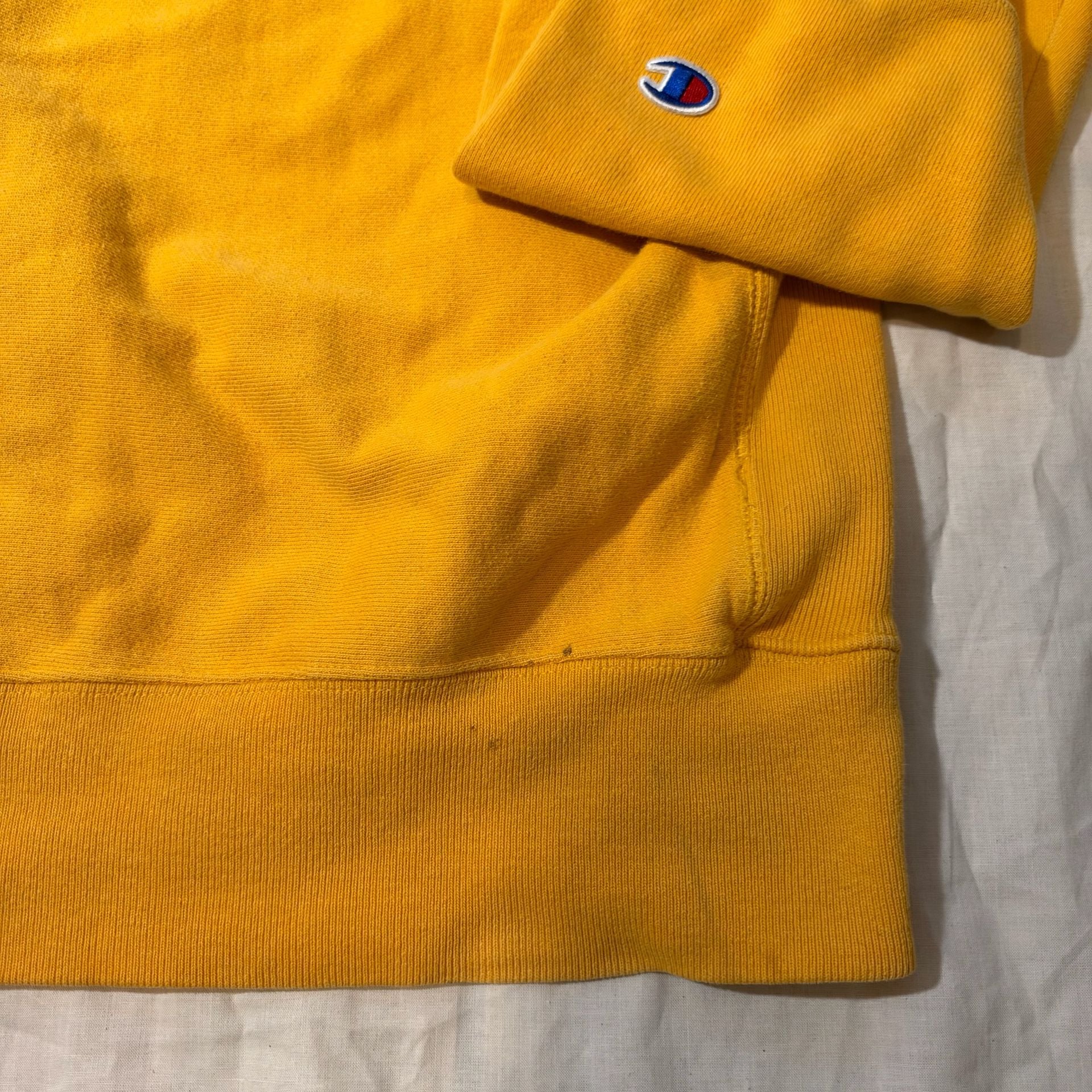 Vintage Champion Reverse Weave Sweatshirt Yellow Size XL 6