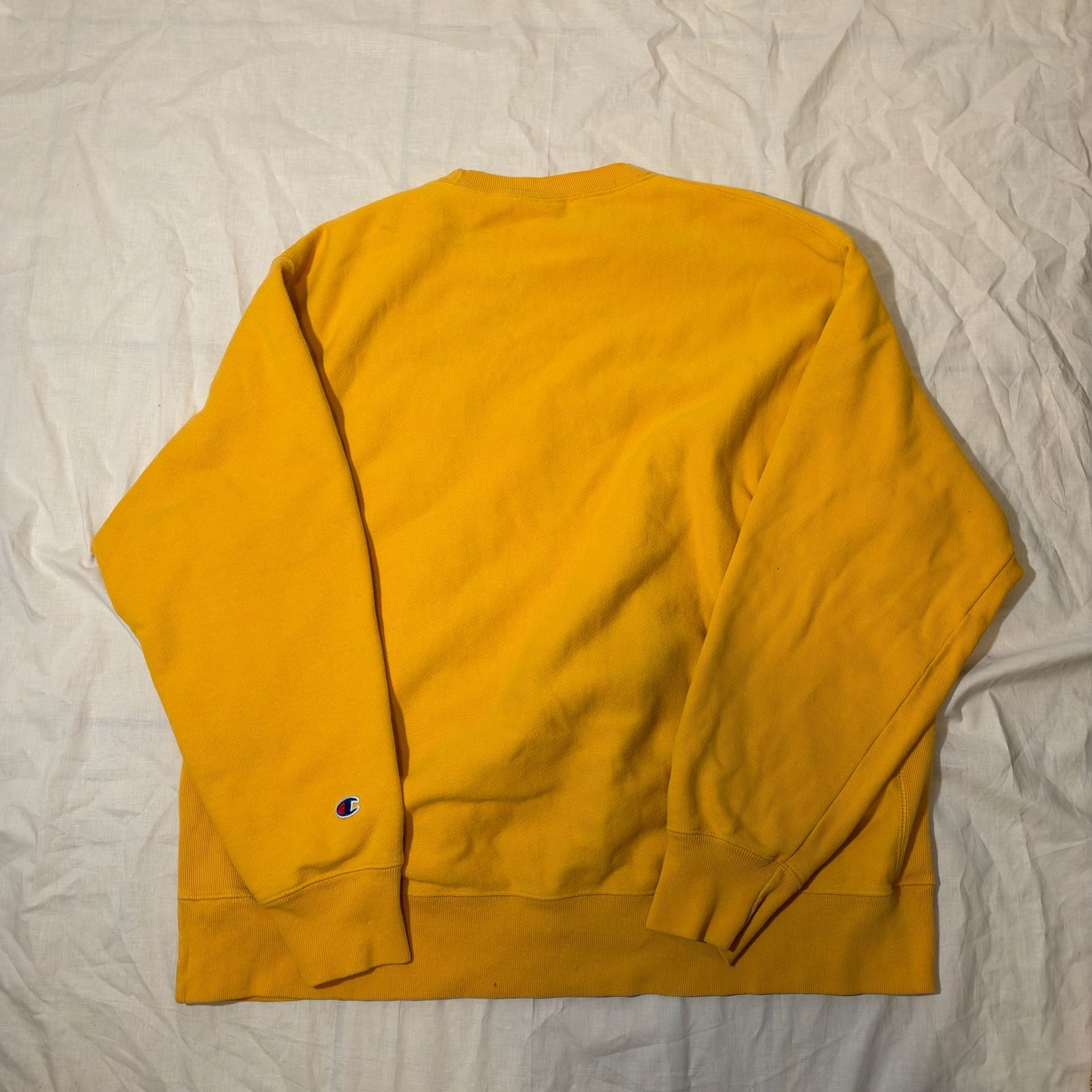 Vintage Champion Reverse Weave Sweatshirt Yellow Size XL 7