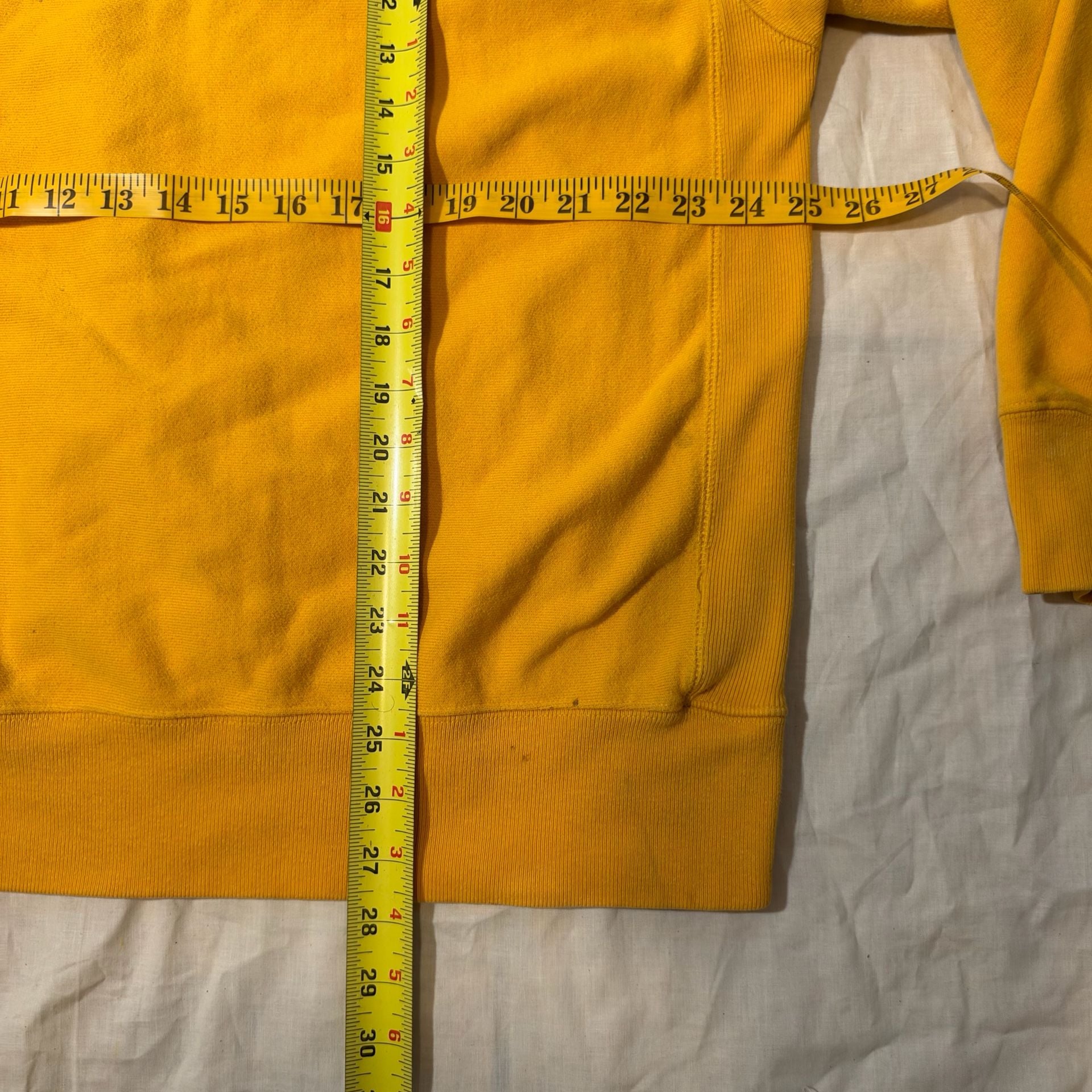 Vintage Champion Reverse Weave Sweatshirt Yellow Size XL 8