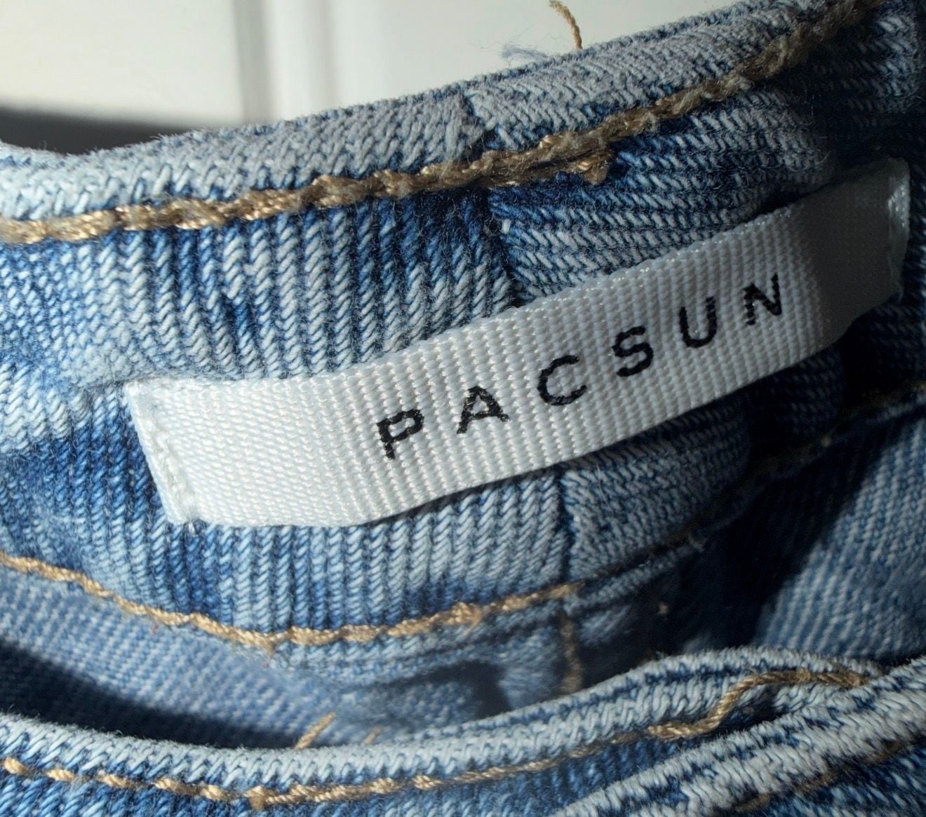 PacSun Distressed Straight Leg Jeans Blue Denim 6