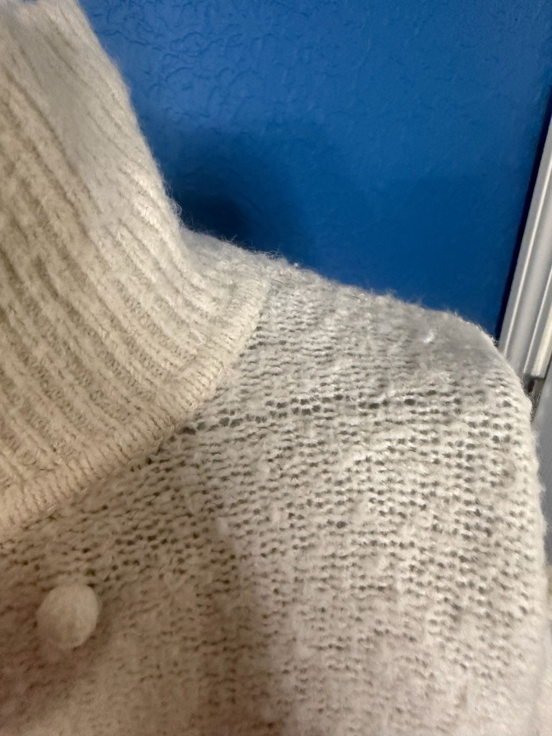 Madewell Snowglobe Bobble Turtleneck Sweater Size S Ivory Pom Pom 5