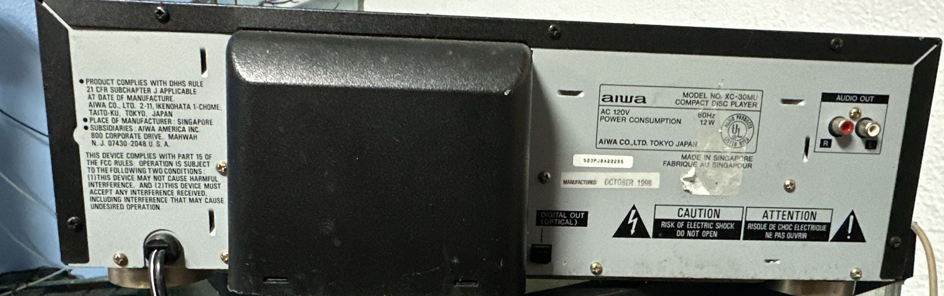 Aiwa XC-30M 5-Disc Rotary CD Player 13