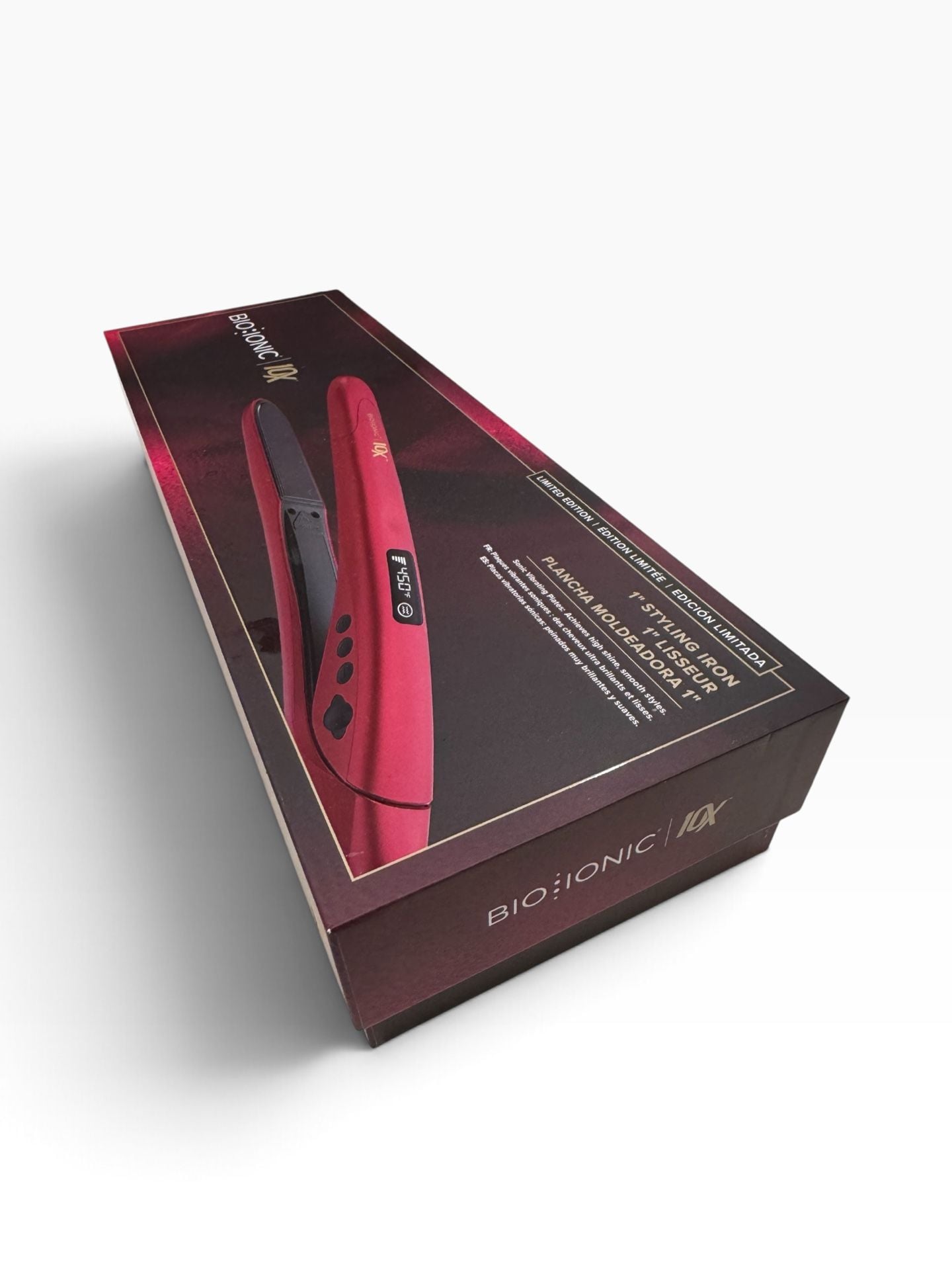 Bio Ionic 10X Styling Iron 1 Inch Velvet Rouge Limited Edition 1