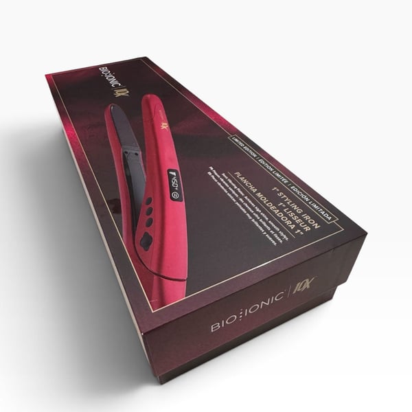 Bio Ionic 10X Styling Iron 1 Inch Velvet Rouge Limited Edition