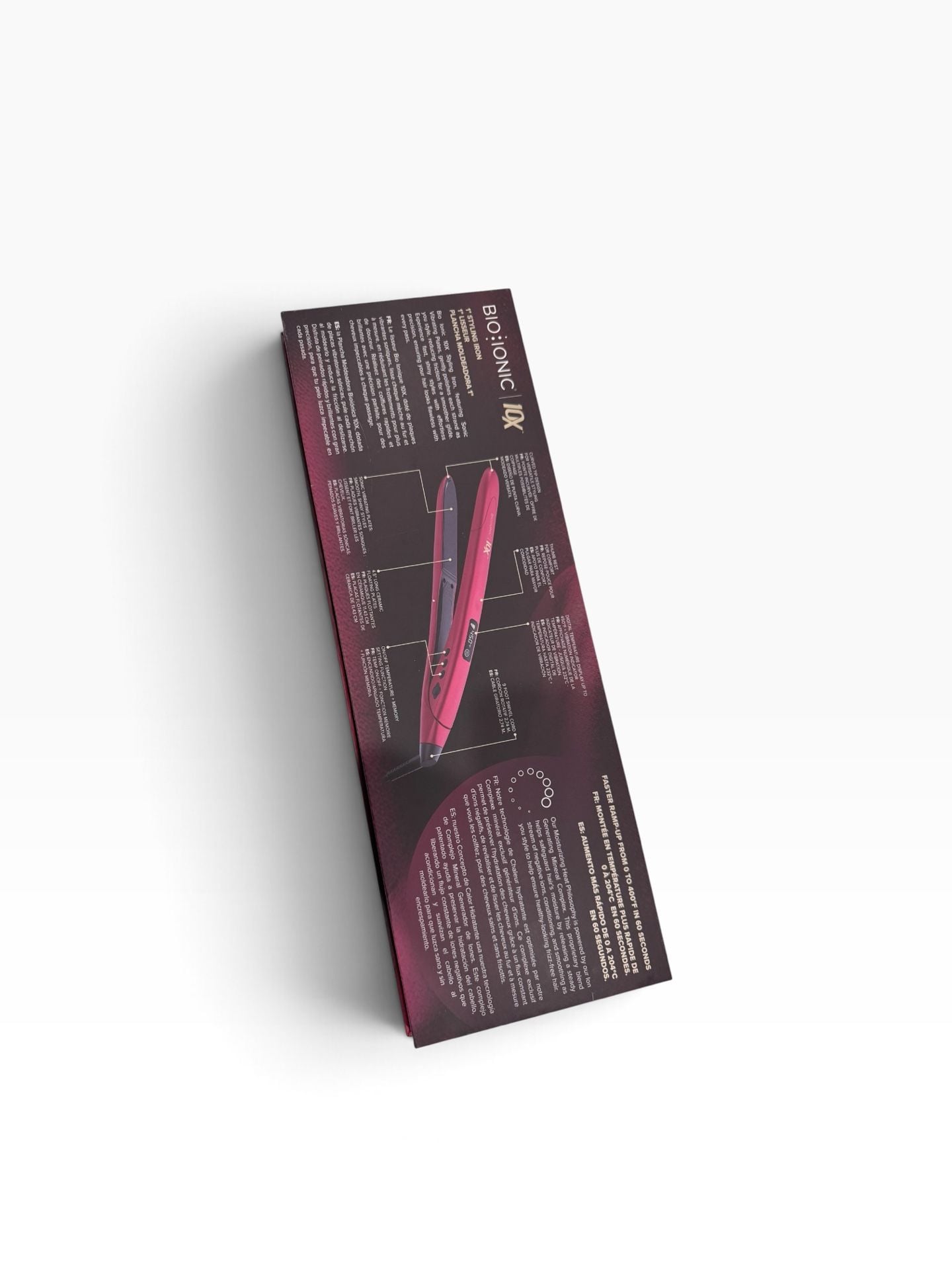 Bio Ionic 10X Styling Iron 1 Inch Velvet Rouge Limited Edition 2