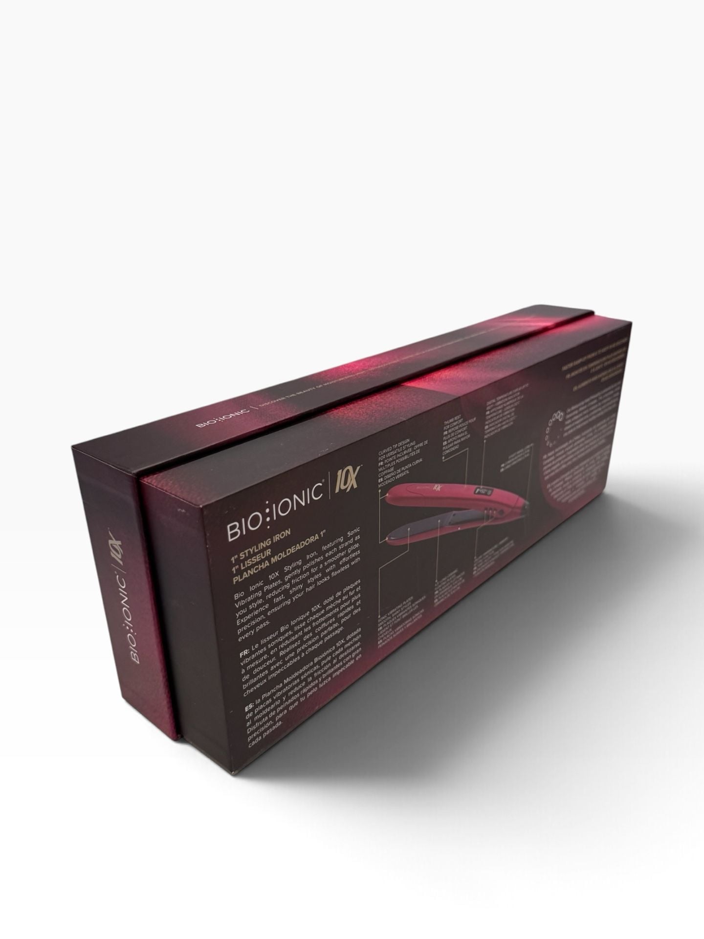 Bio Ionic 10X Styling Iron 1 Inch Velvet Rouge Limited Edition 5