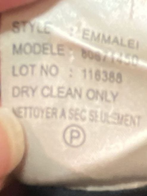 Theory Wool Blend Long Trench Coat Size P Charcoal Gray 8