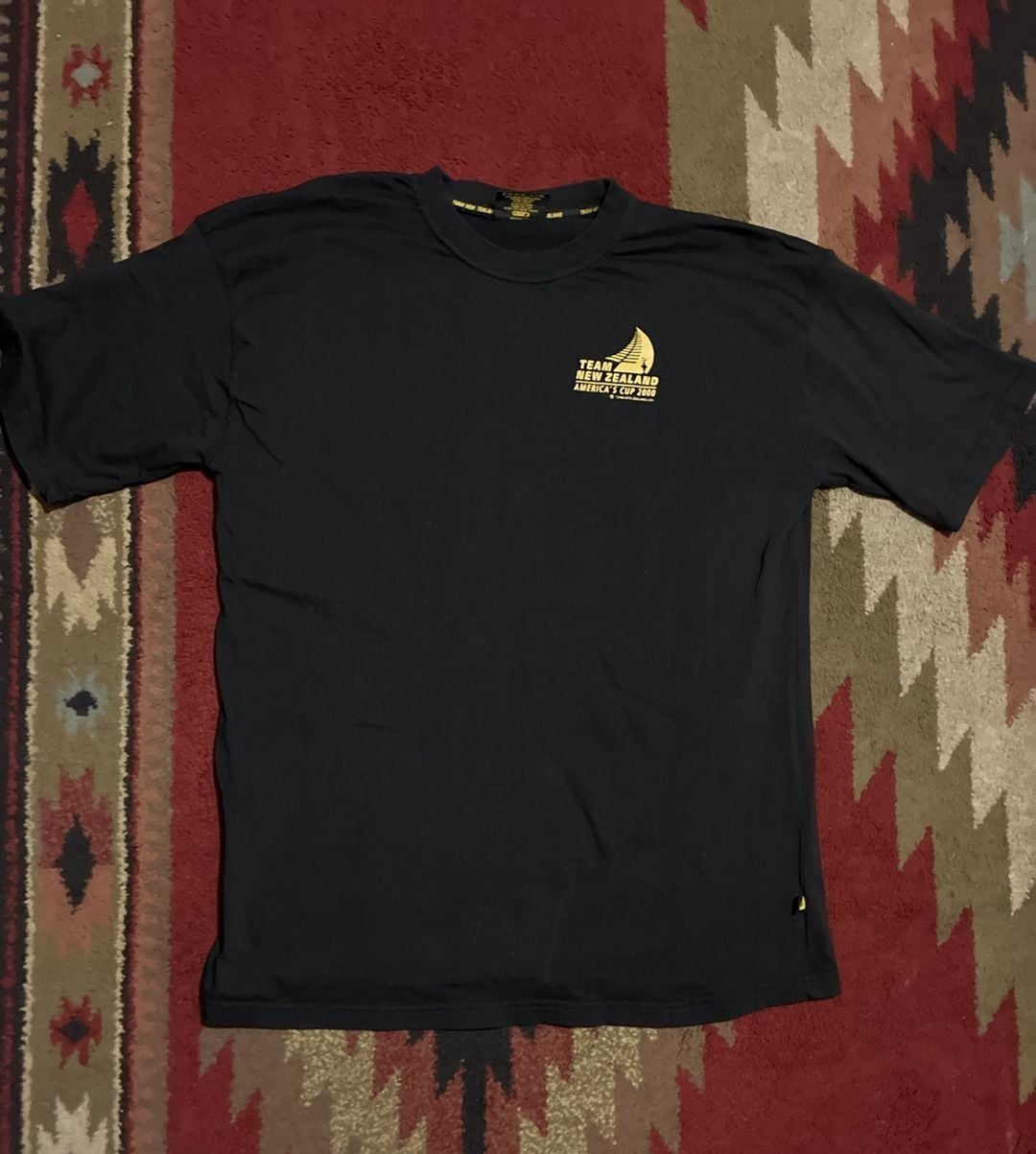 Team New Zealand America's Cup 2000 T-Shirt XL Black Cotton 2