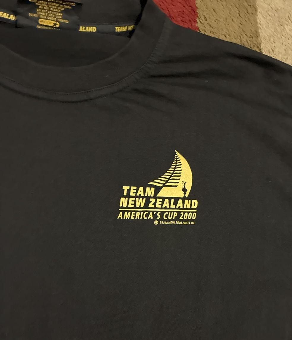 Team New Zealand America's Cup 2000 T-Shirt XL Black Cotton 3