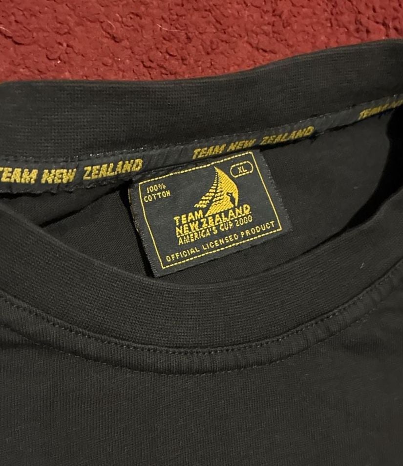 Team New Zealand America's Cup 2000 T-Shirt XL Black Cotton 4