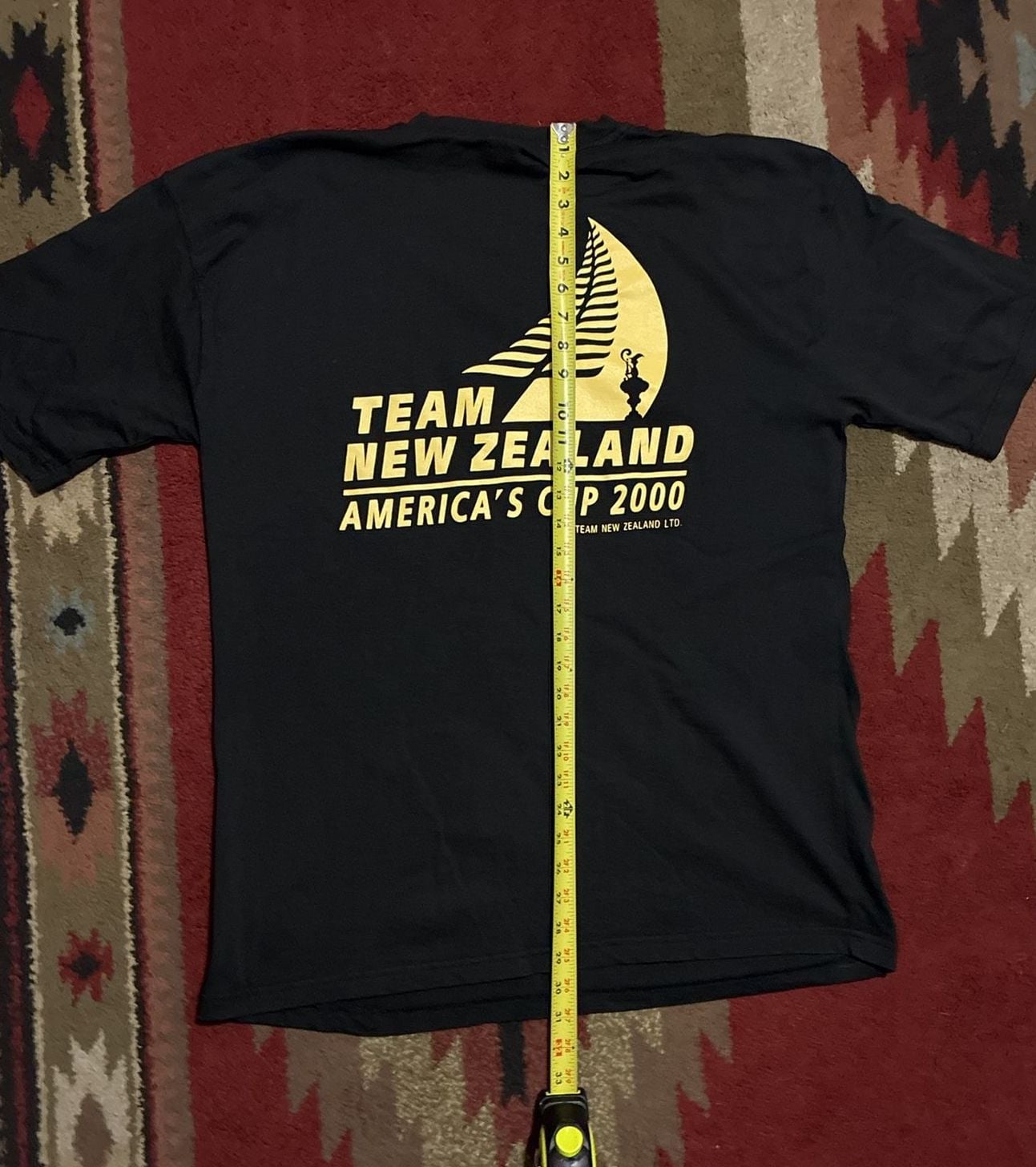 Team New Zealand America's Cup 2000 T-Shirt XL Black Cotton 8
