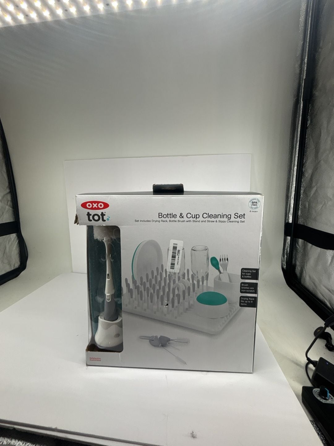 OXO Tot Bottle & Cup Cleaning Set Gray 2