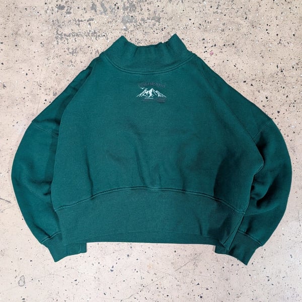 Wild Fable Colorado Aspen Mock Neck Sweatshirt Size L Green