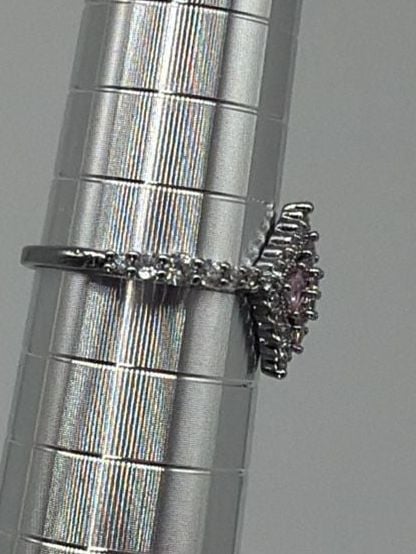 Bomb Party Kiss & Tell Pink Quartz CZ Size 7 Hematite 4