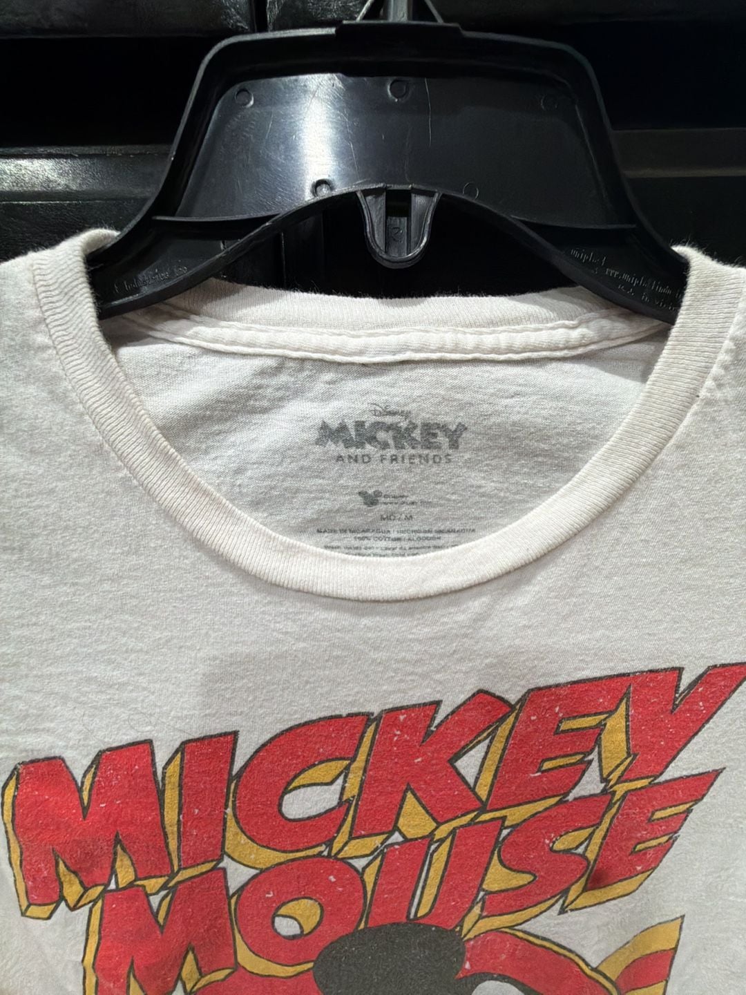 Disney Mickey And Friends T-Shirt Size M White Mickey Mouse Since 28 1