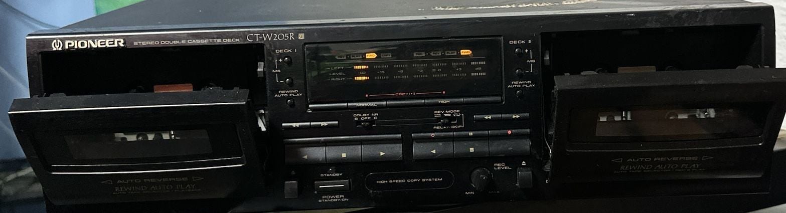 Pioneer CT-W205R Stereo Double Cassette Deck 1