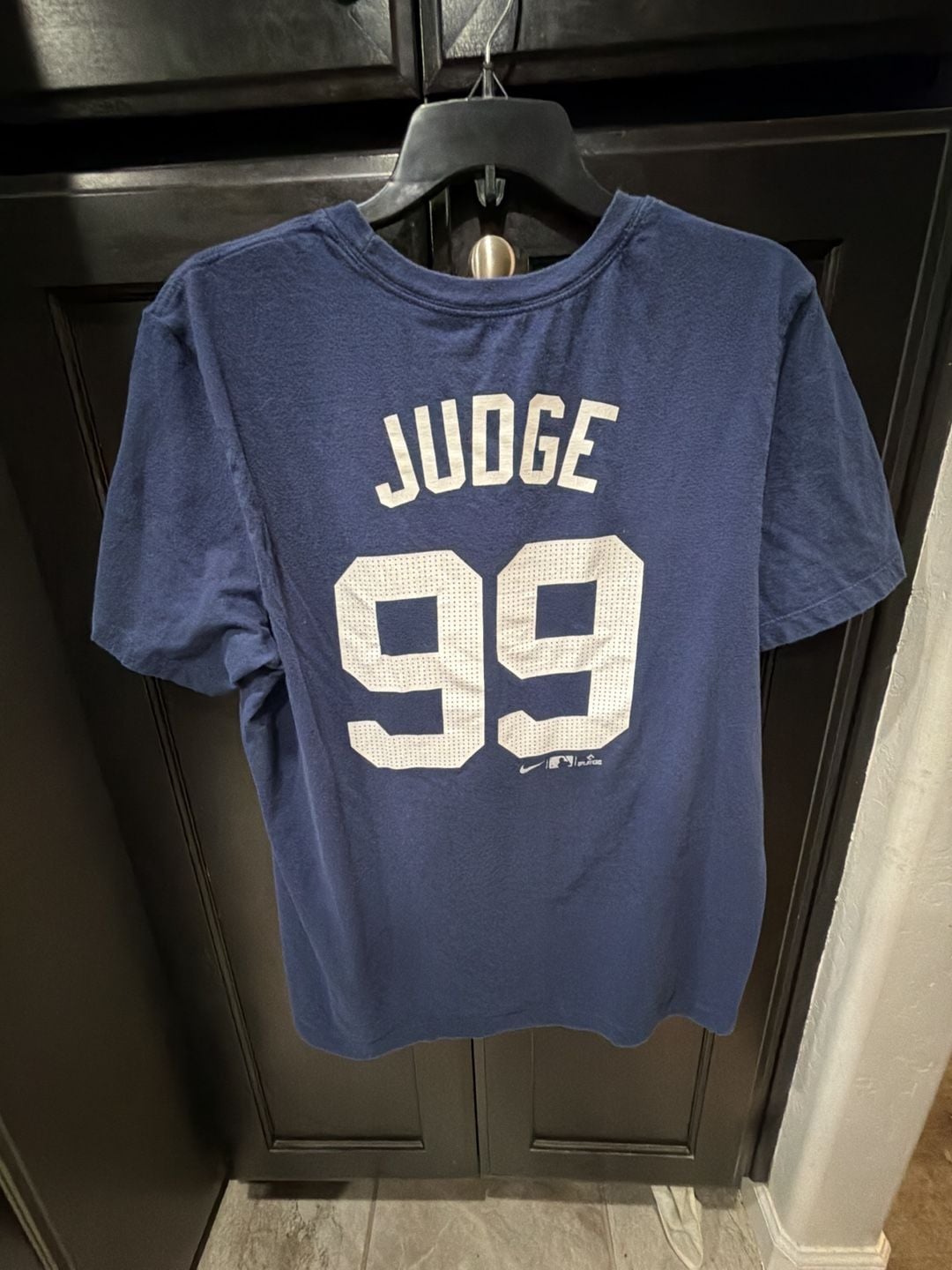 Nike New York Yankees Aaron Judge 99 T-Shirt Size L Blue 4