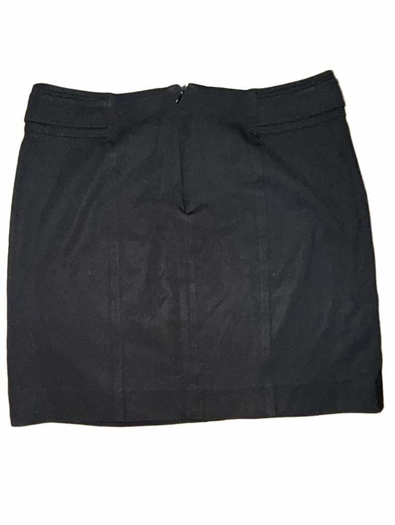 White House Black Market Skirt Size 6 Black Mini 8