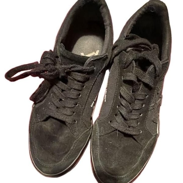 Off-White Low Vulcanized Canvas Size 38 Black Sneakers