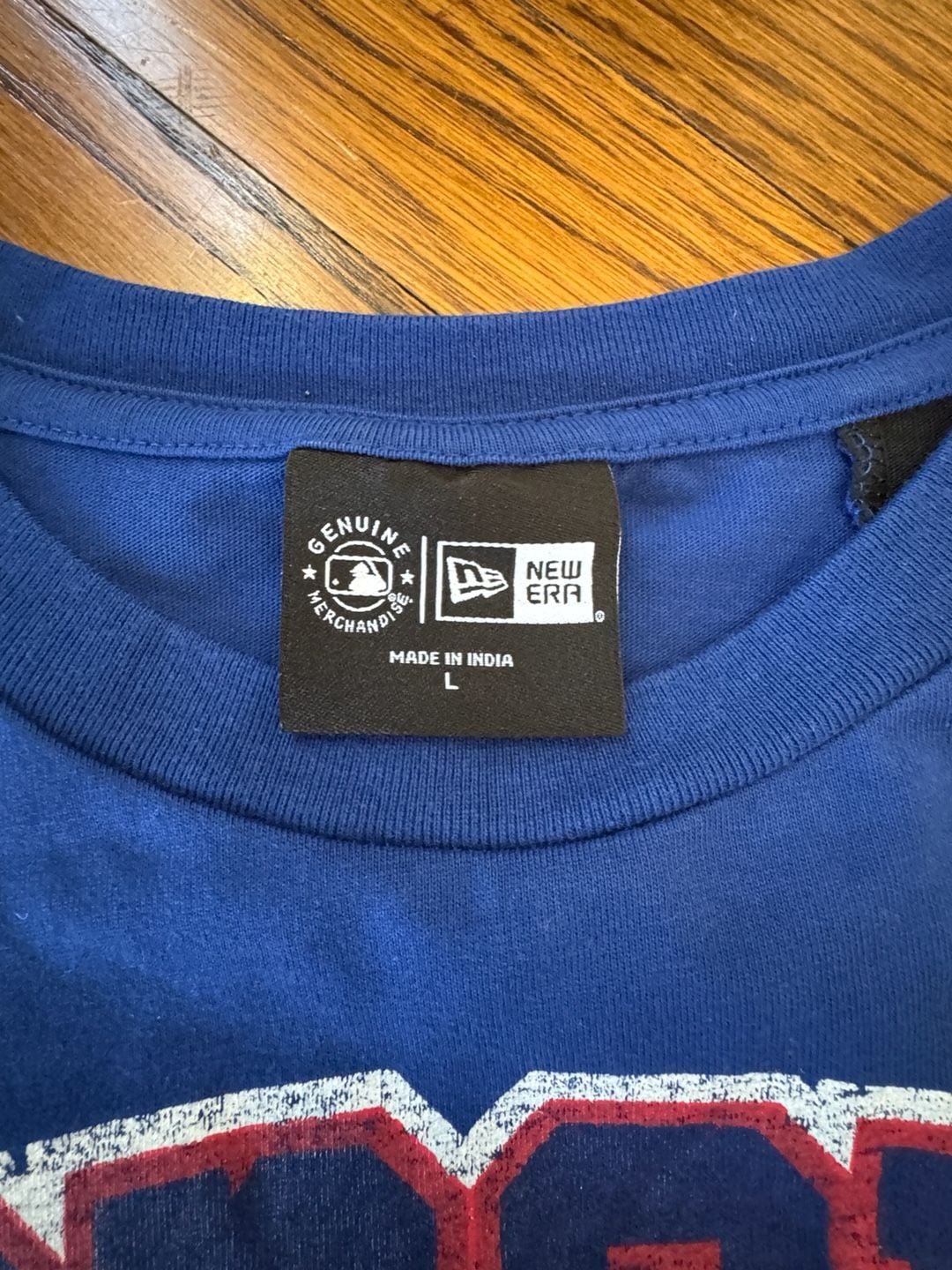 New Era Toronto Blue Jays Size L Upcycled Colorblocked Cropped T-Shirt 4