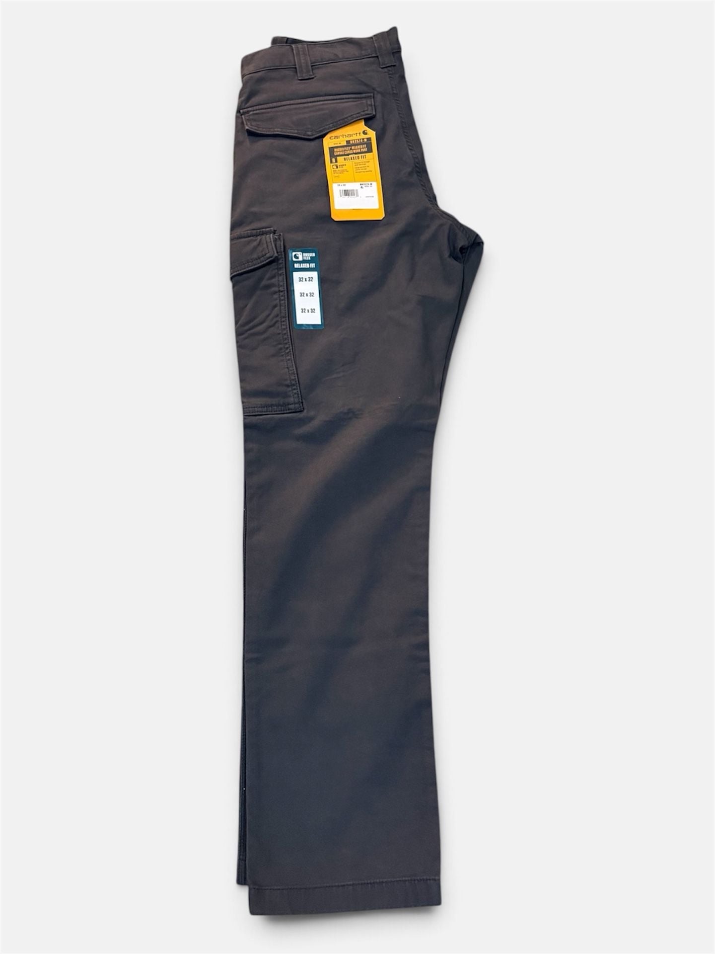 Carhartt BN3574-M Rugged Flex Relaxed Fit Canvas Cargo Work Pant Size 32x32 2