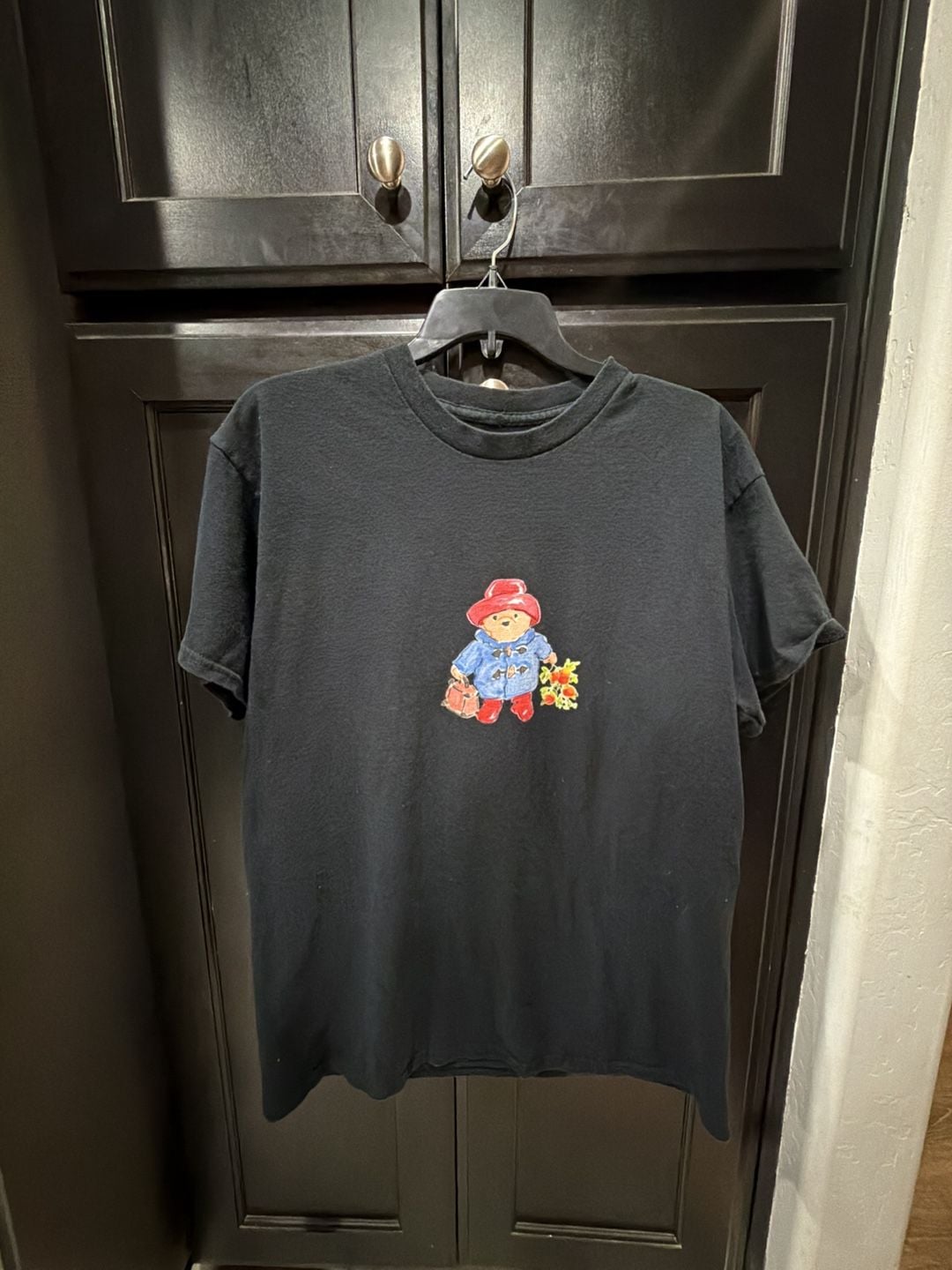 Paddington Bear Graphic T-Shirt Size L Black Cotton 2