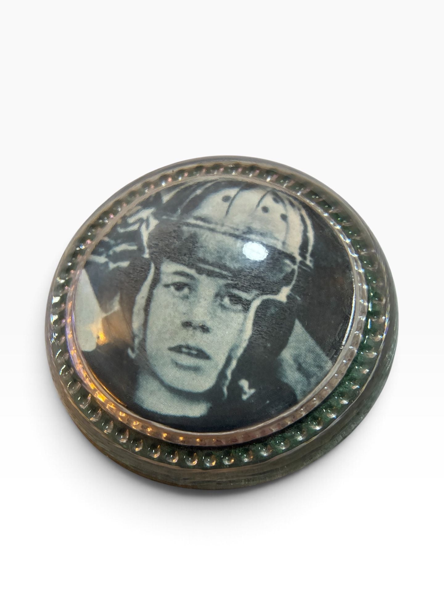 Vintage JFK Family & John-John Pilot Photo Paperweight Set 4