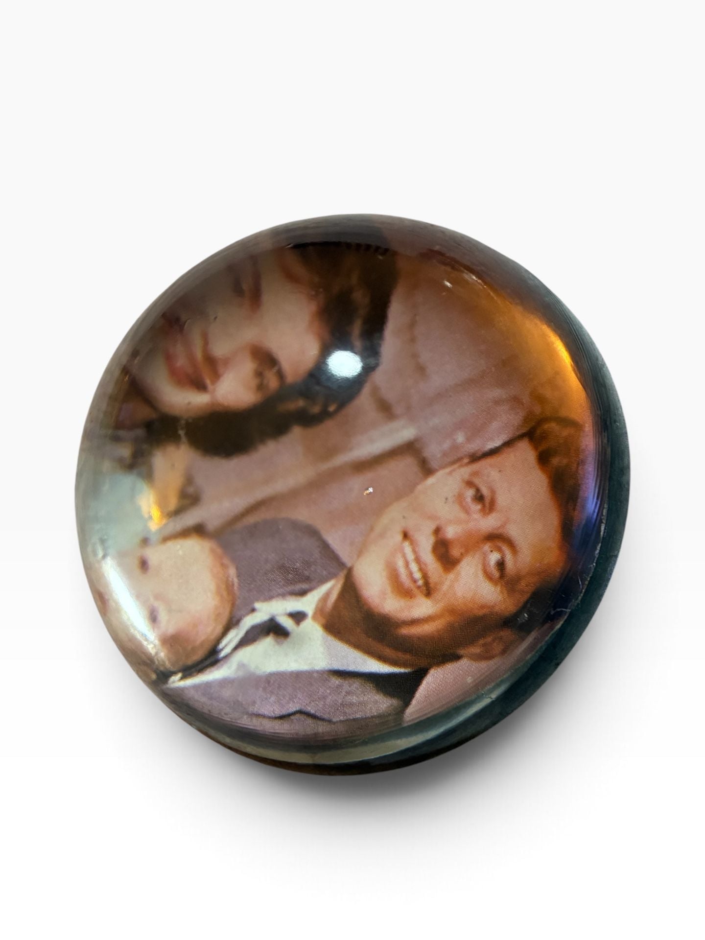 Vintage JFK Family & John-John Pilot Photo Paperweight Set 9