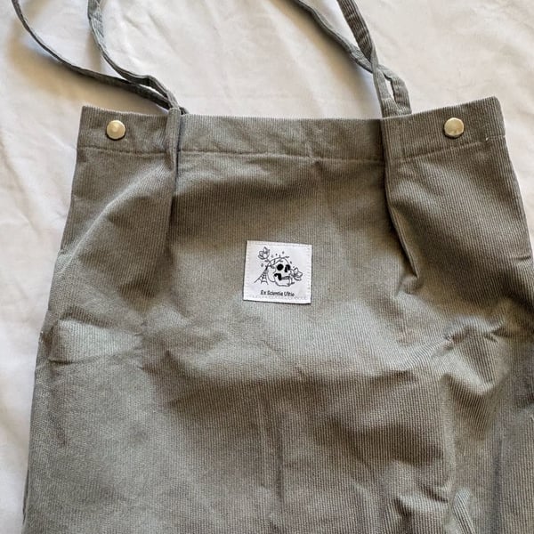OwlCrate A Lesson In Vengeance Corduroy Tote Bag Gray