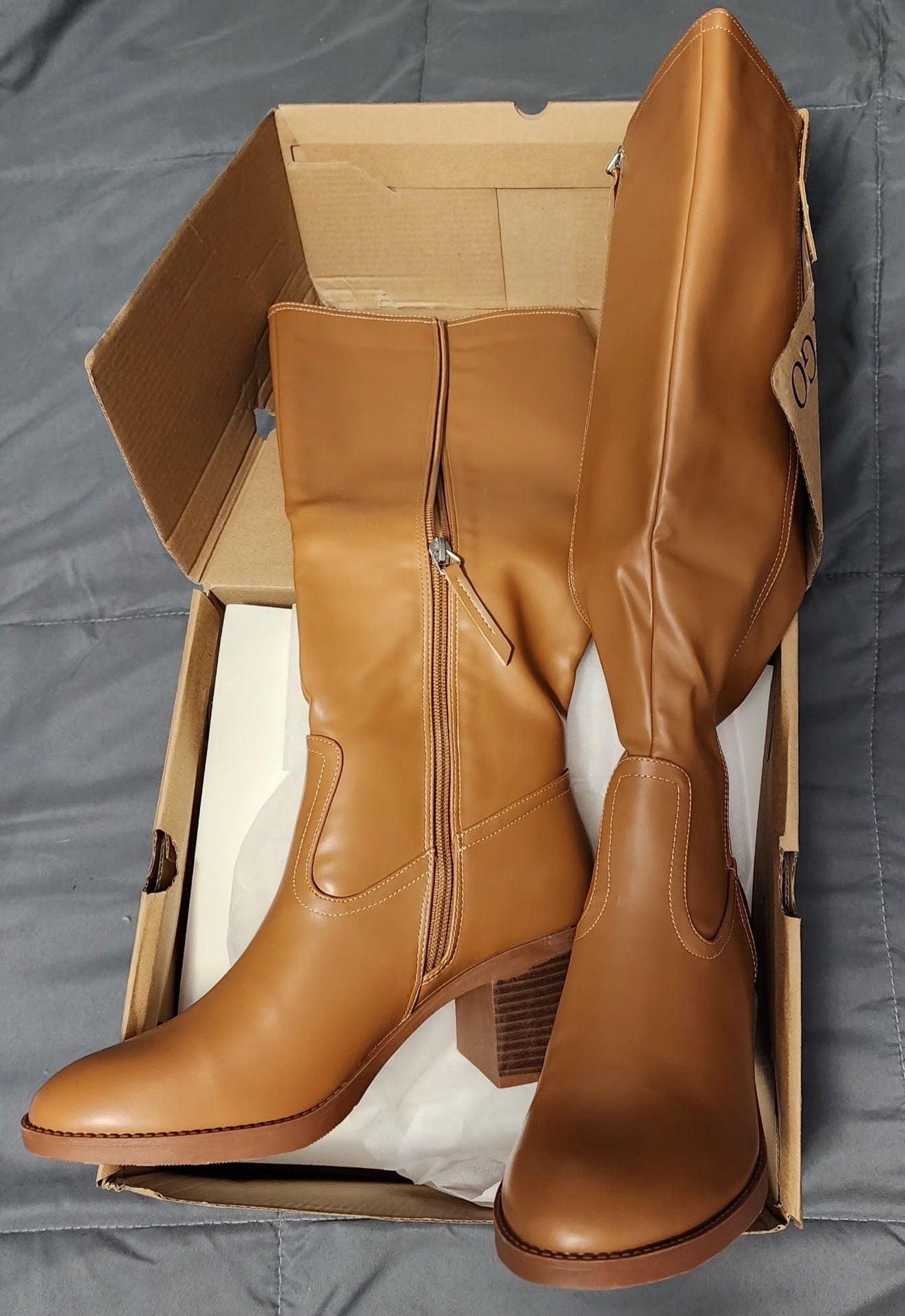Coutgo Knee High Boots Brown 6