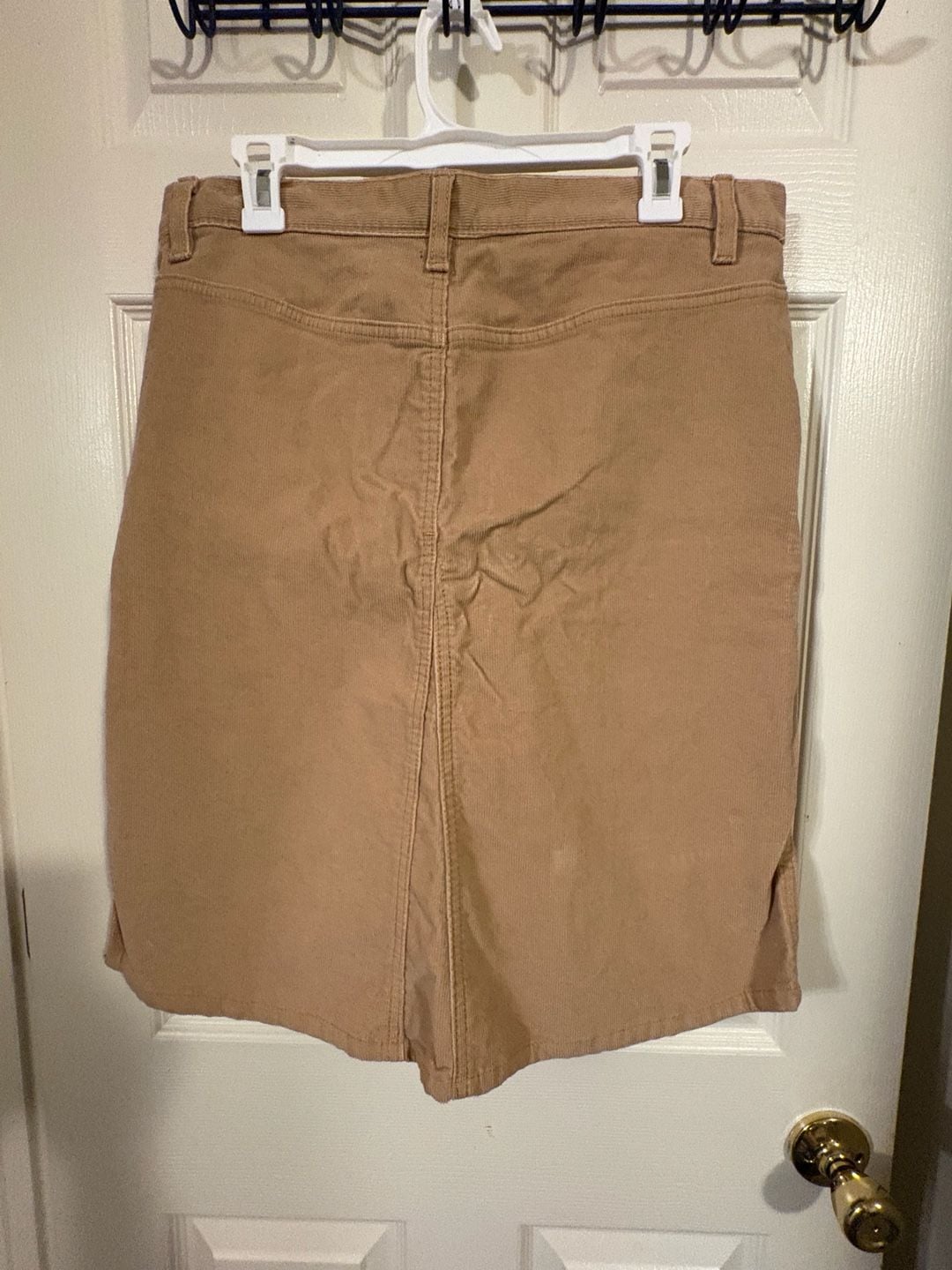 Fall Staple Gap Corduroy Mini Skirt Brown Cotton 5