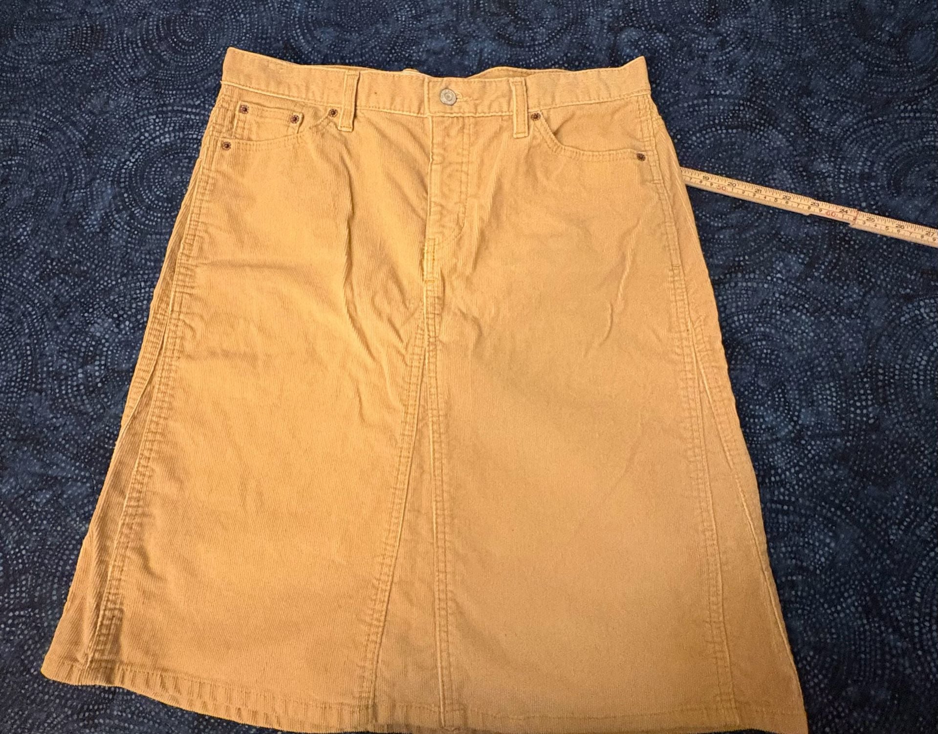 Fall Staple Gap Corduroy Mini Skirt Brown Cotton 12