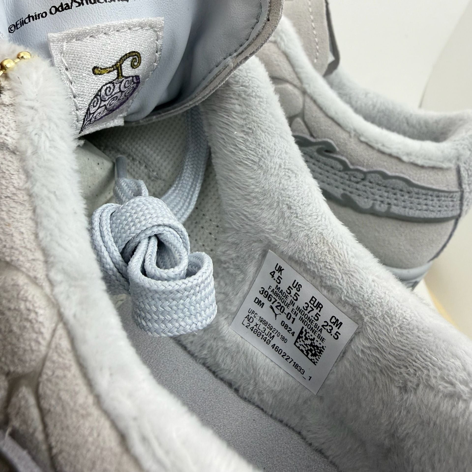 Puma Suede x One Piece Gear 5 Luffy Grey 396720-01 GS Size 5.5Y (New in Box) 3