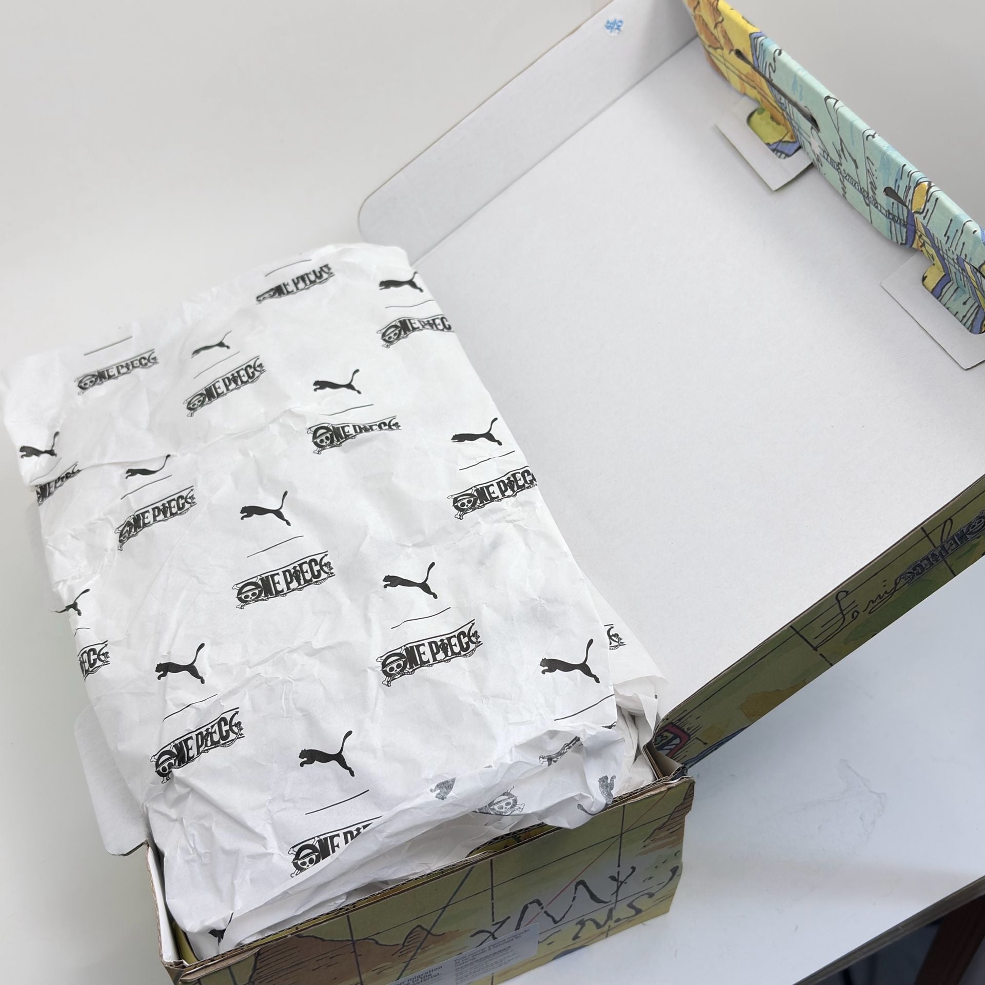 Puma Suede x One Piece Gear 5 Luffy Grey 396720-01 GS Size 5.5Y (New in Box) 13
