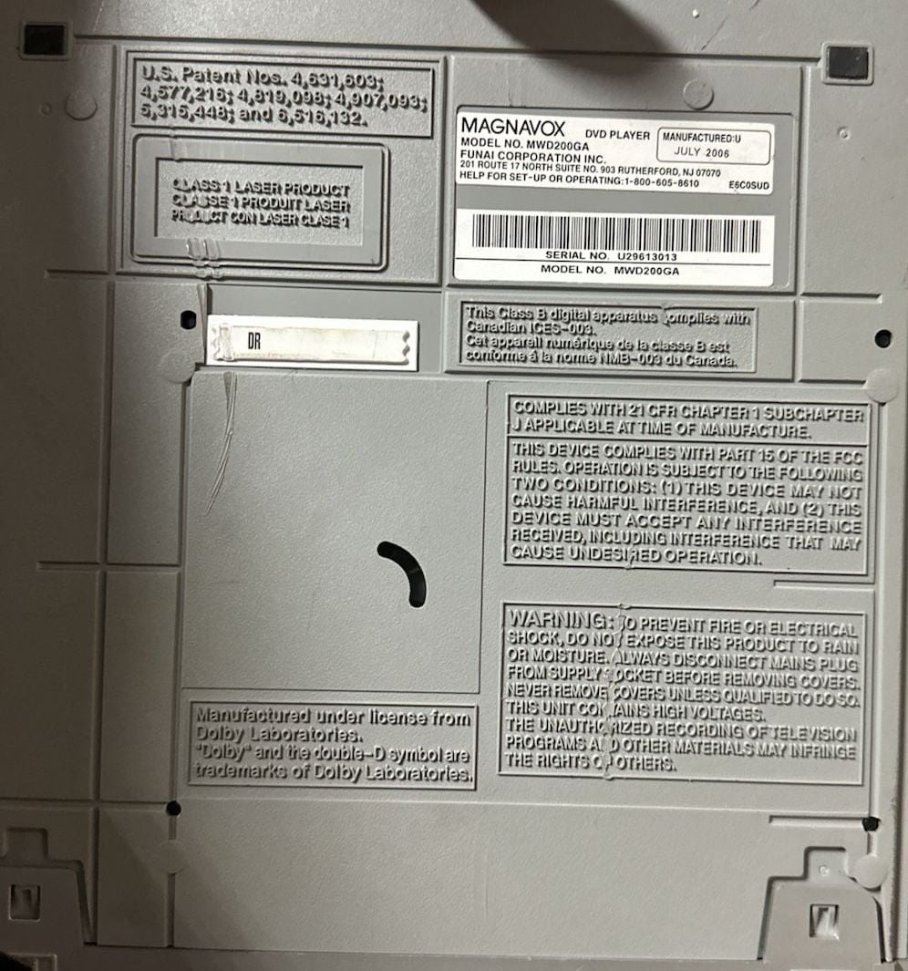 Magnavox MWD200GA DVD Player 7