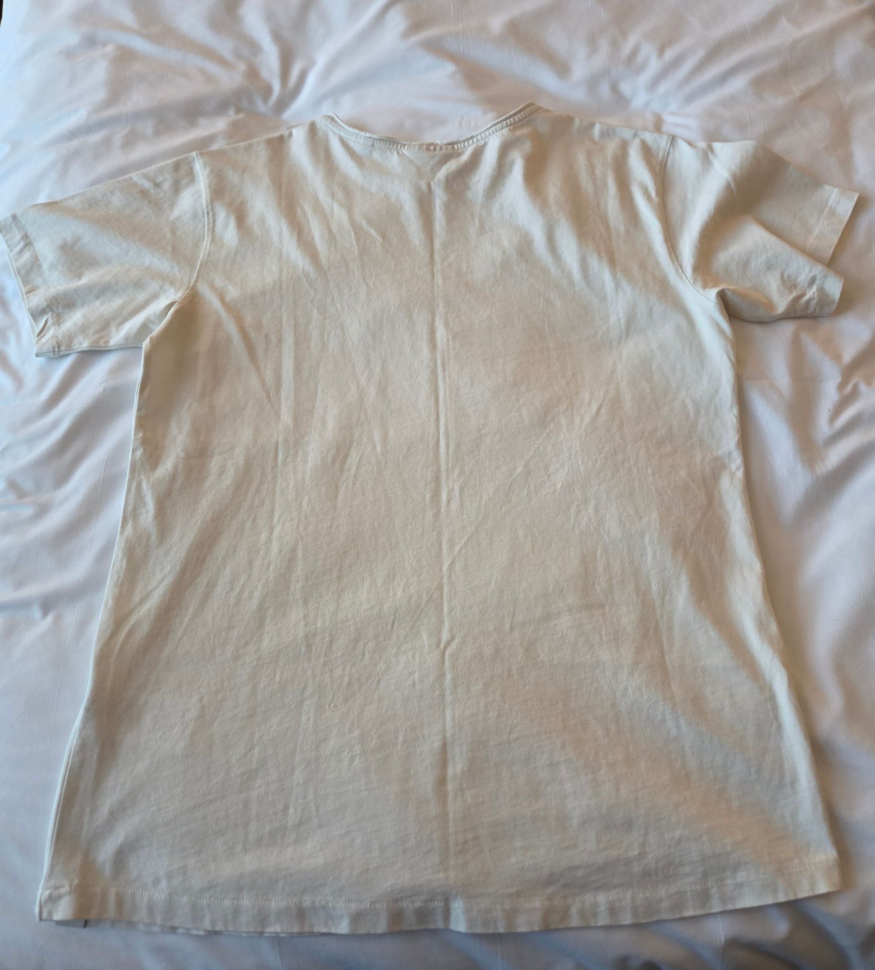 Scotch & Soda T-Shirt Size L White Organic Cotton Crewneck 5