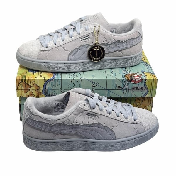 Puma Suede x One Piece Gear 5 Luffy Grey 396720-01 GS Size 5.5Y (New in Box)