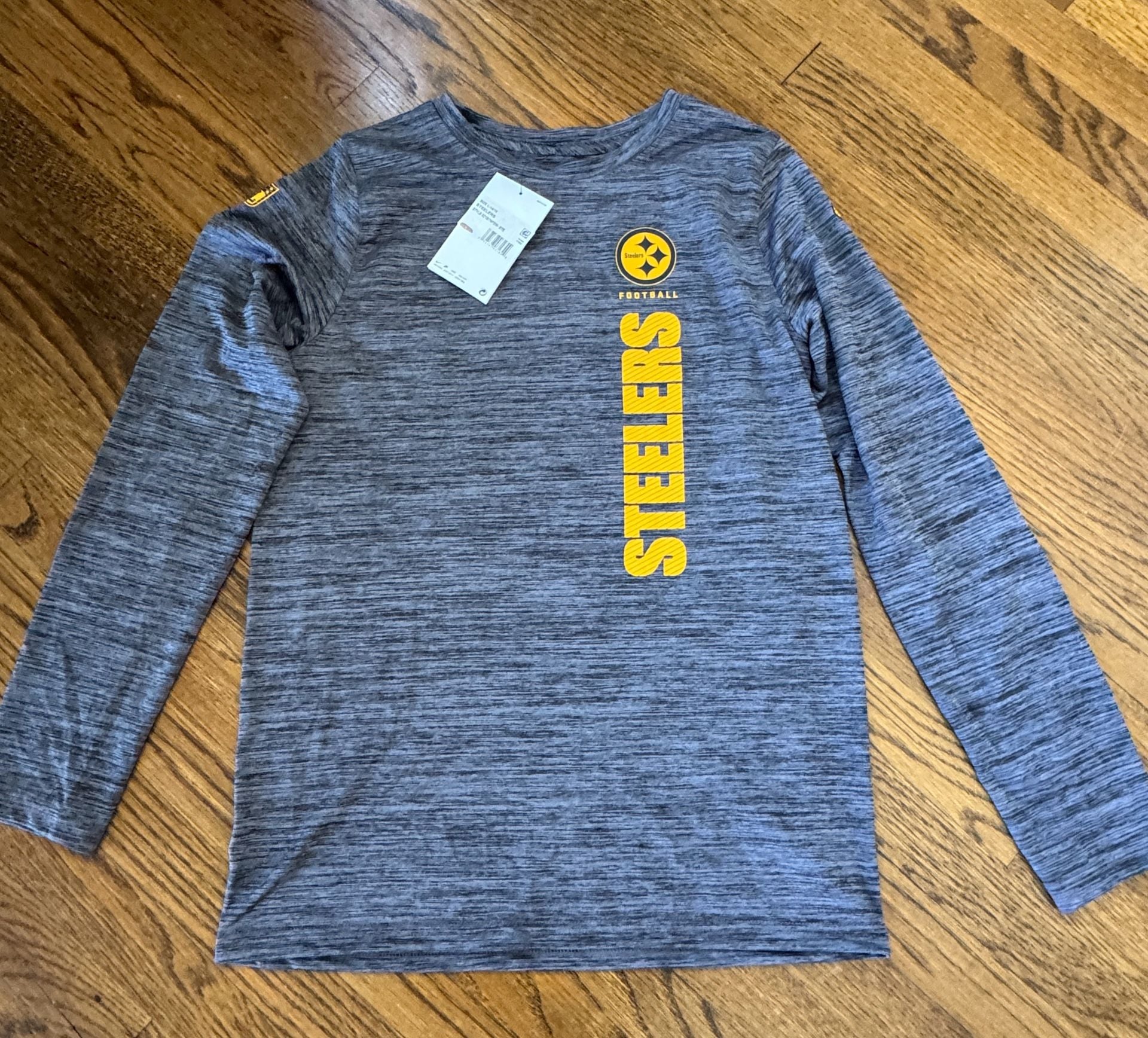 Youth NWT Nike Dri Fit Pittsburgh Steelers Long Sleeve T Shirt Medium Performance 1