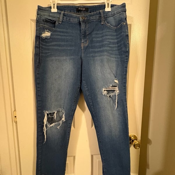 Mallcore Energie Distressed Denim Jeans Blue