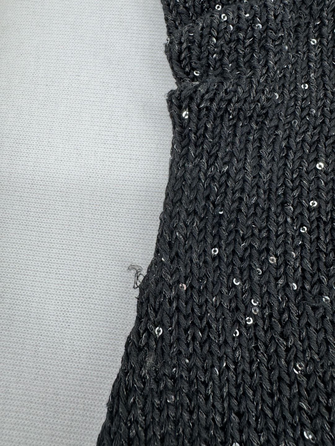 TJ Swim Dress Size XS/S Black Sequin Halter Mini 6