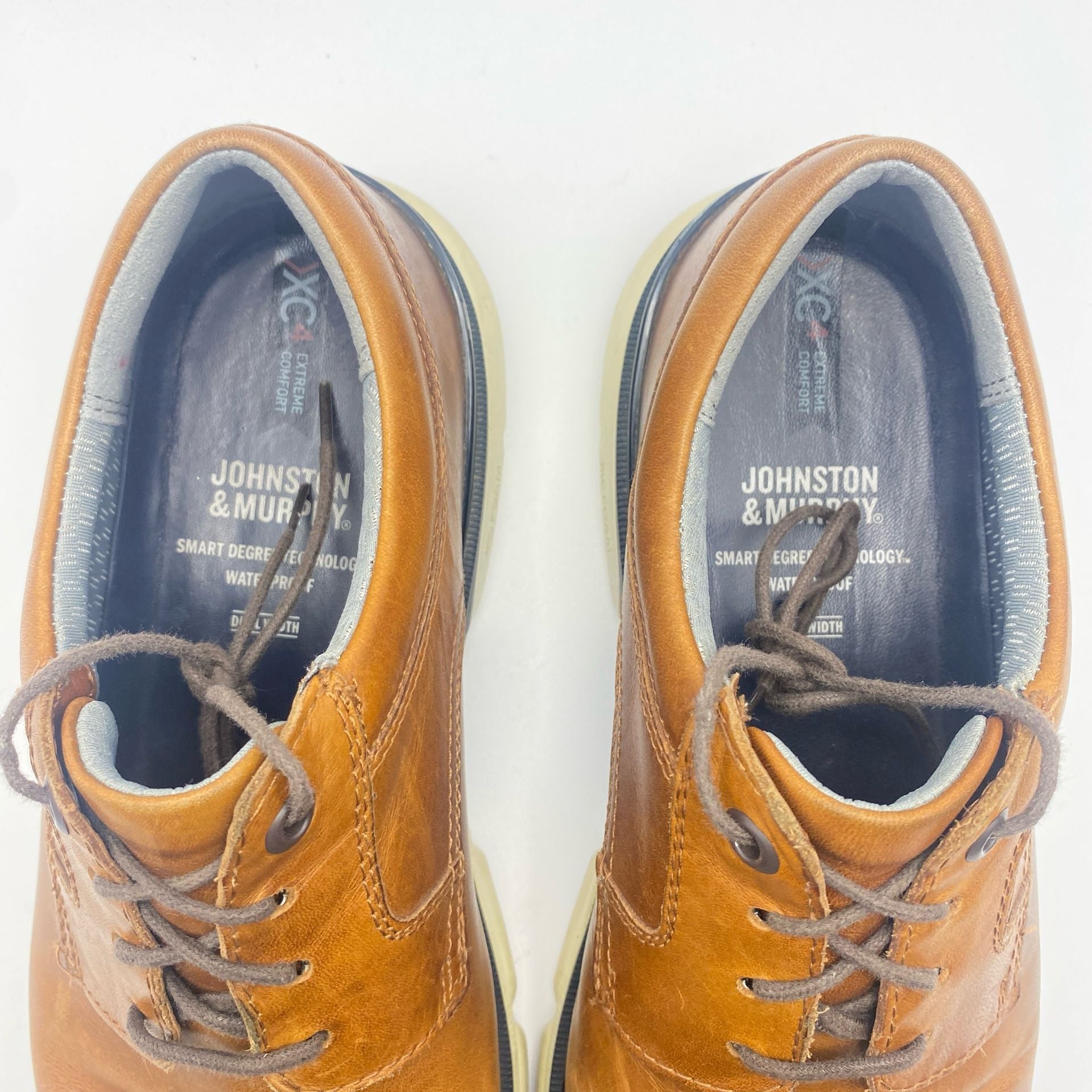 Johnston & Murphy XC4 Tanner Plain Toe Oxford Size 10M Brown Leather (DS1024) 5