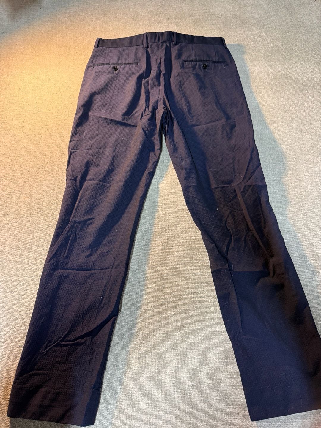 Armani Exchange Dress Pants Size 33 Navy Blue Chino Trousers 8
