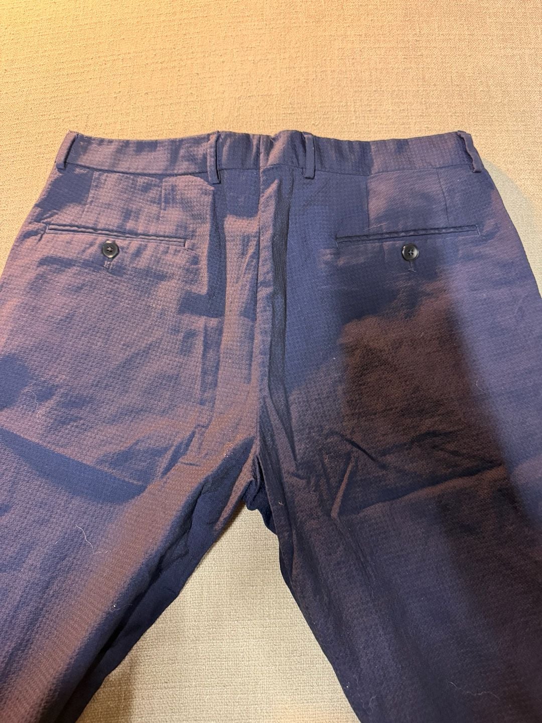 Armani Exchange Dress Pants Size 33 Navy Blue Chino Trousers 9