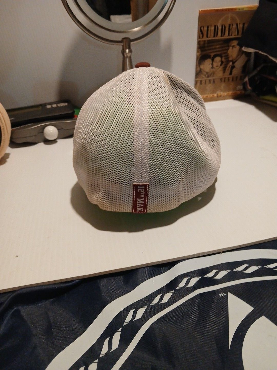 Hooey Texas A&M Flexfit Hat Size L-XL Maroon White Gray Diamond Patch 4