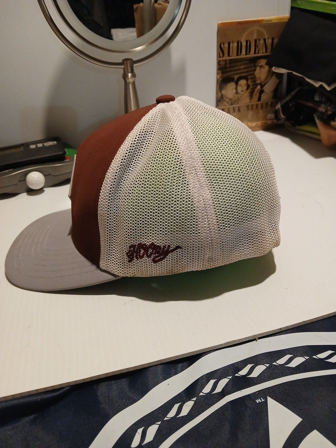 Hooey Texas A&M Flexfit Hat Size L-XL Maroon White Gray Diamond Patch 5