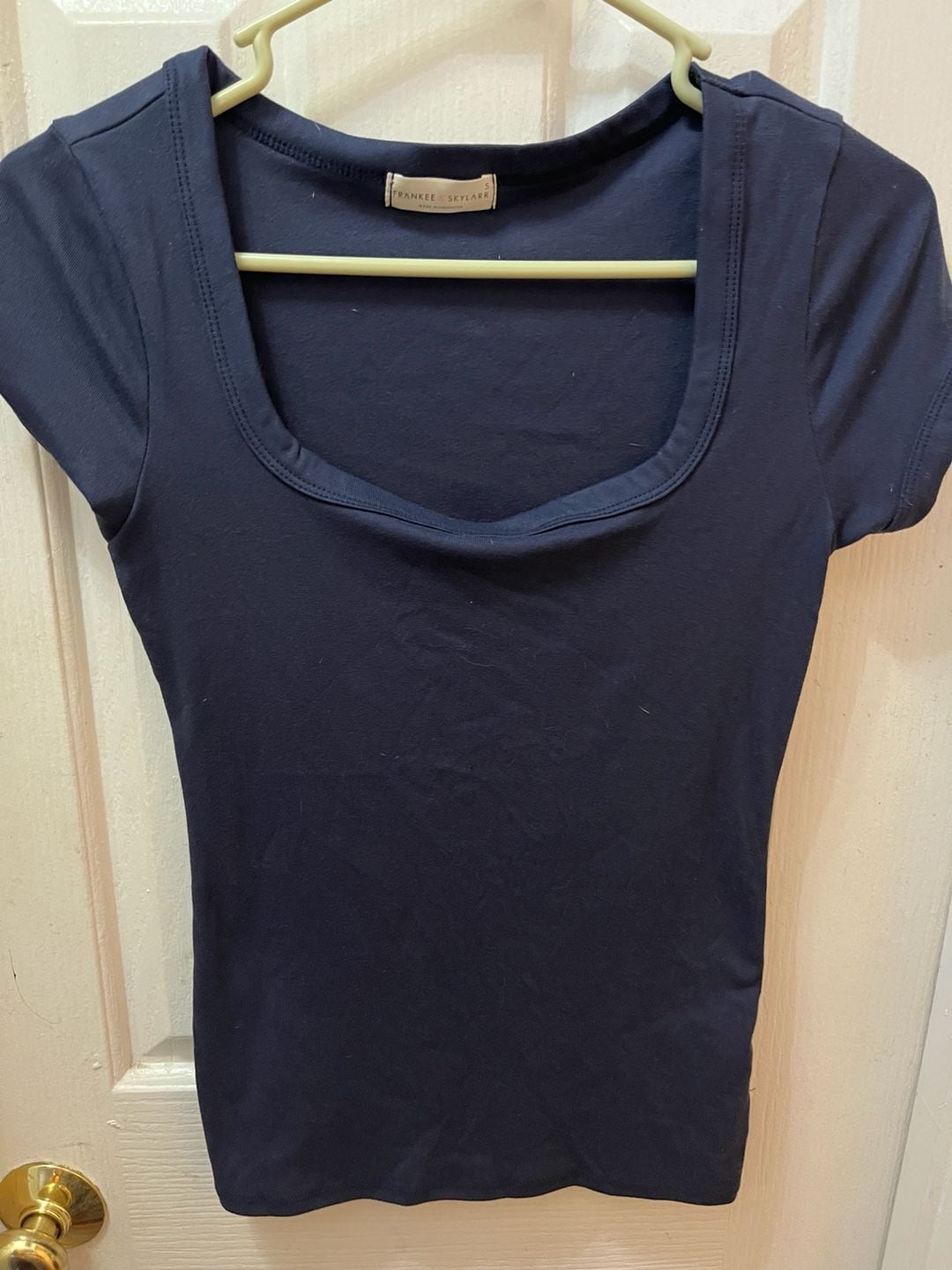 Frankee & Skylarr Square Neck Tee Size S 2