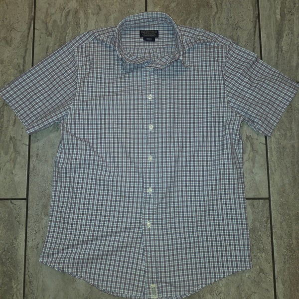Vintage Y2K Polo Jeans Co Ralph Lauren Plaid Short Sleeve Size Small