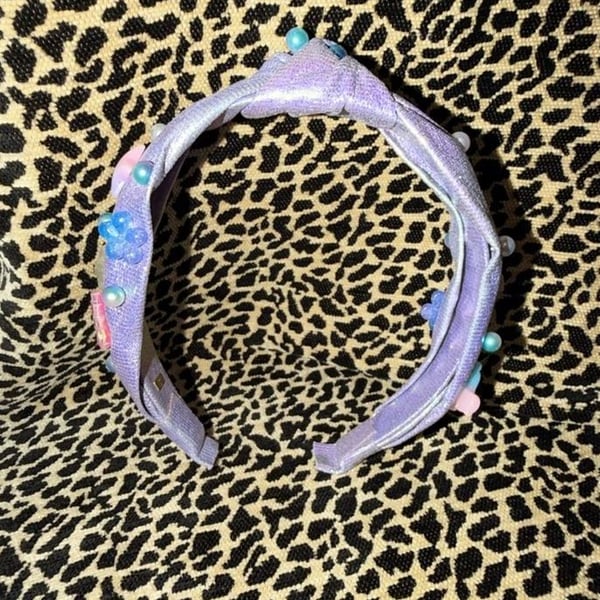 Bari Lynn Purple Shimmer Gummy Bear Headband